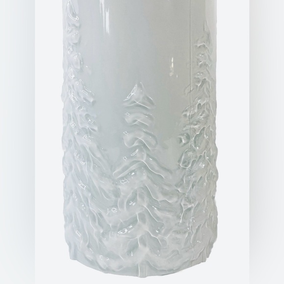 Glass Embossed Lantern 10” Christmas Tree Pattern For LED/Flameless Candles NEW - Picture 6 of 16